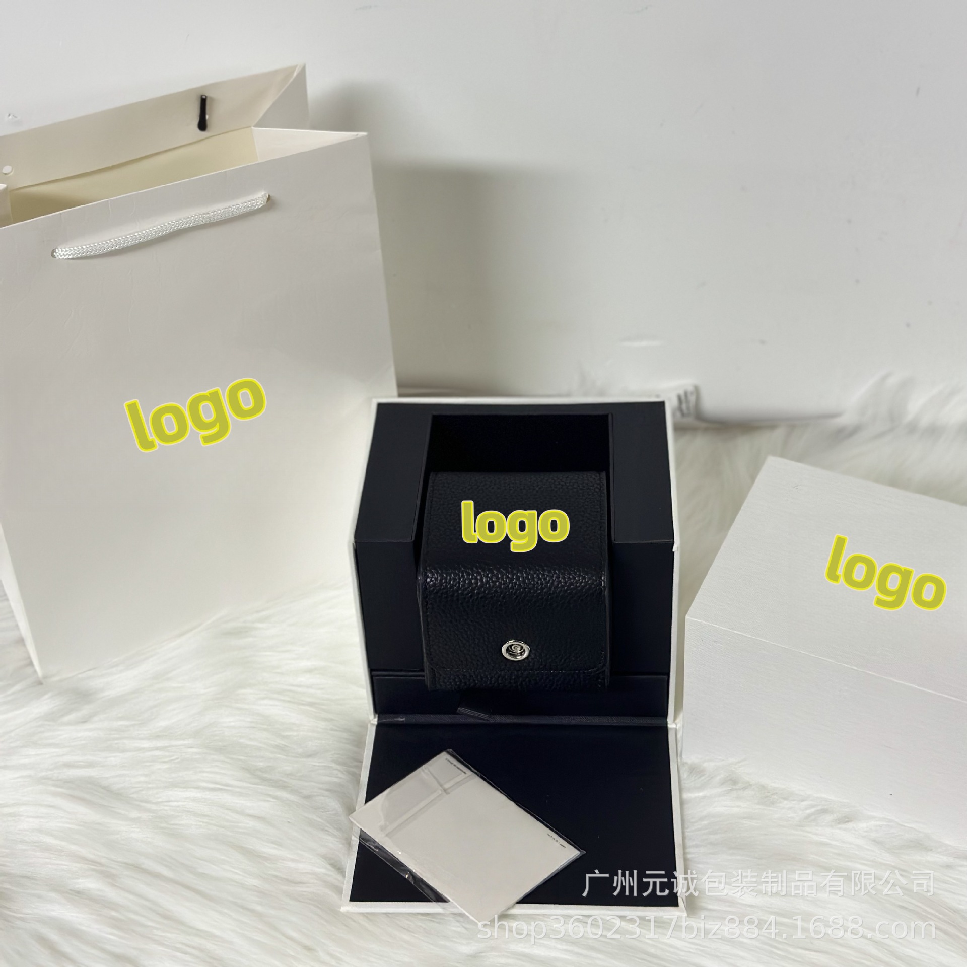 Wanjia Portuguese Series Watch Box Genuine Leather Storage Black Box High-Grade Leather Wan Guo Home Full Set Watch Box