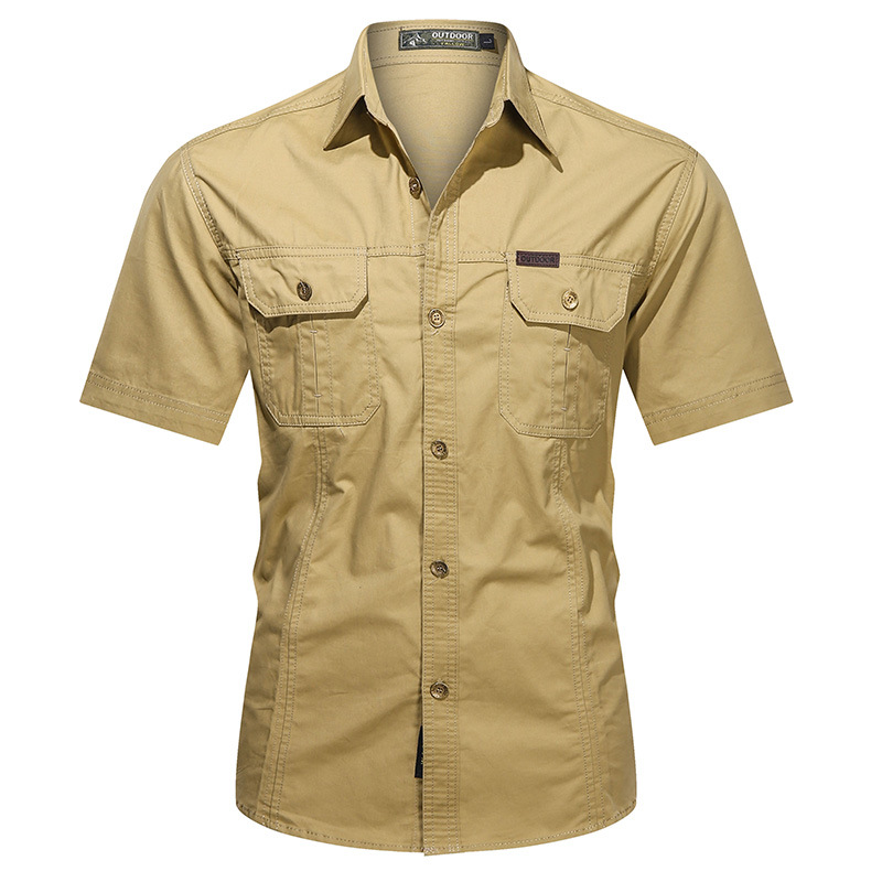Camisas de mangas cortas de verano para hombres delgadas 2024 nuevas camisas de color sólido de moda abrigo casual suelto