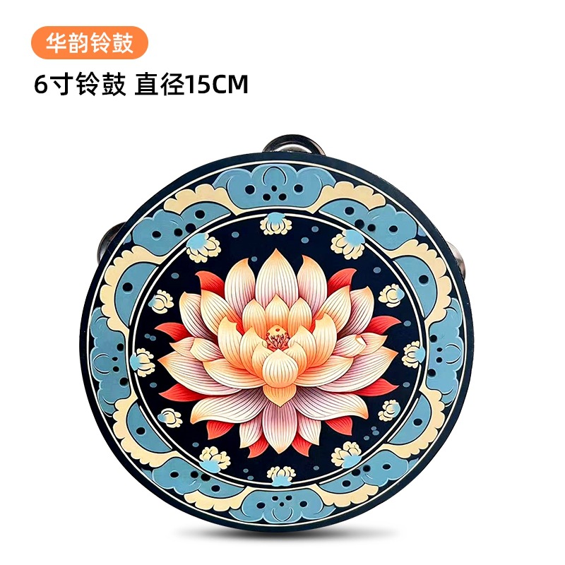 Tambourine for kindergarten, drum, props