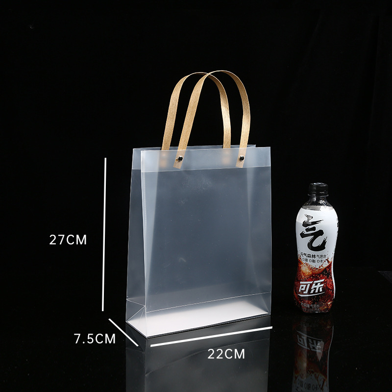 スポット卸売 pp 透明ハンドバッグつや消し pvc プラスチックギフトバッグ結婚式のキャンディーギフトバッグカスタマイズ|undefined