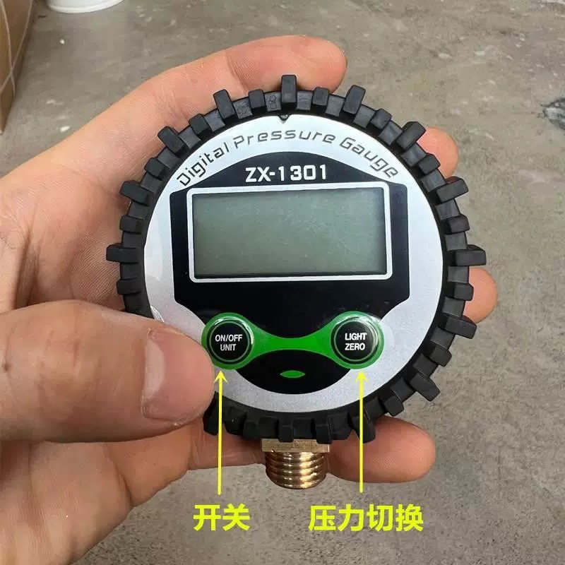 Oil-immersed anti-seismic vehicle tire pressure gauge tire pressure gauge inflation gun special 13mm11mm meter high precision