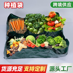 跨境网格 分格种植袋 特色园艺蔬菜种植袋编制透气便携植物种植袋