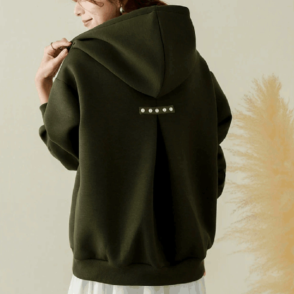 В наличии 5 цветов. Женская толстовка с капюшоном Lotte, весна-осень 2024, стильная свободная толстовка с капюшоном и длинными рукавами, женская куртка