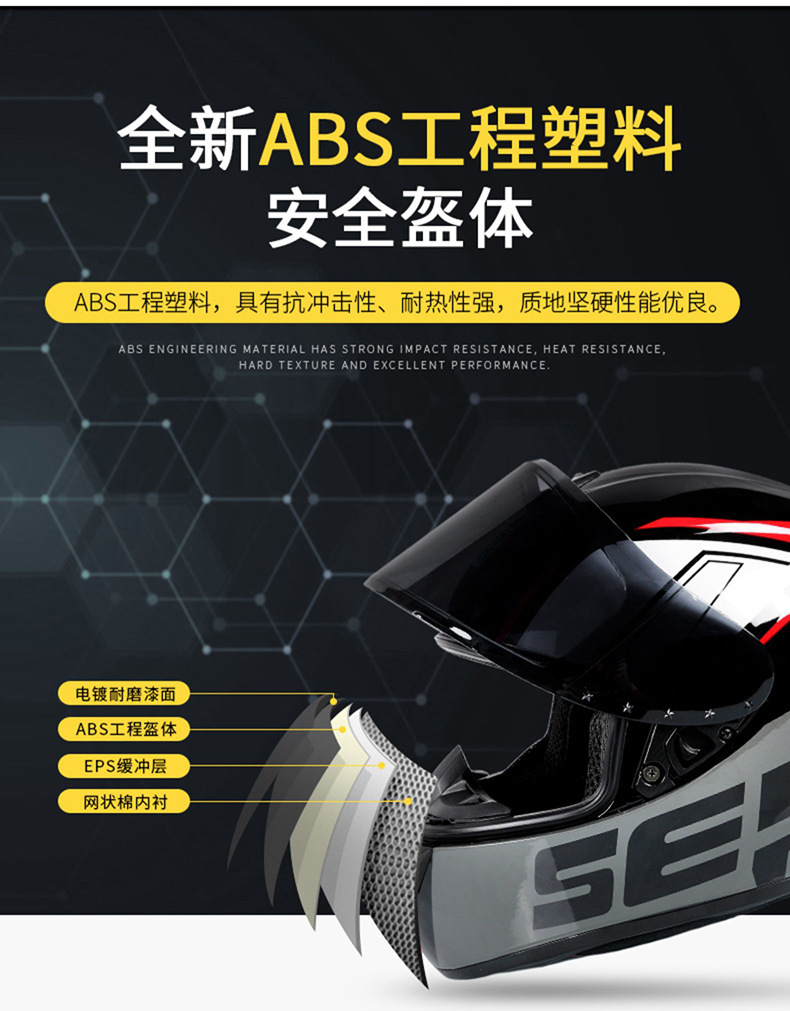 Foreign Trade Motorcycle Helmet with Horns, Full-Face Helmet for Men and Women, Safe for All Seasons, Rider Electric Vehicle Helmet, Dropshipping
