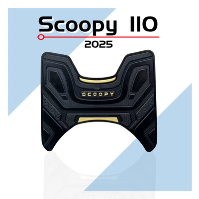 motorcycle anti-slip foot pads, thickened | Electric vehicle foot mat - black-and-yellow