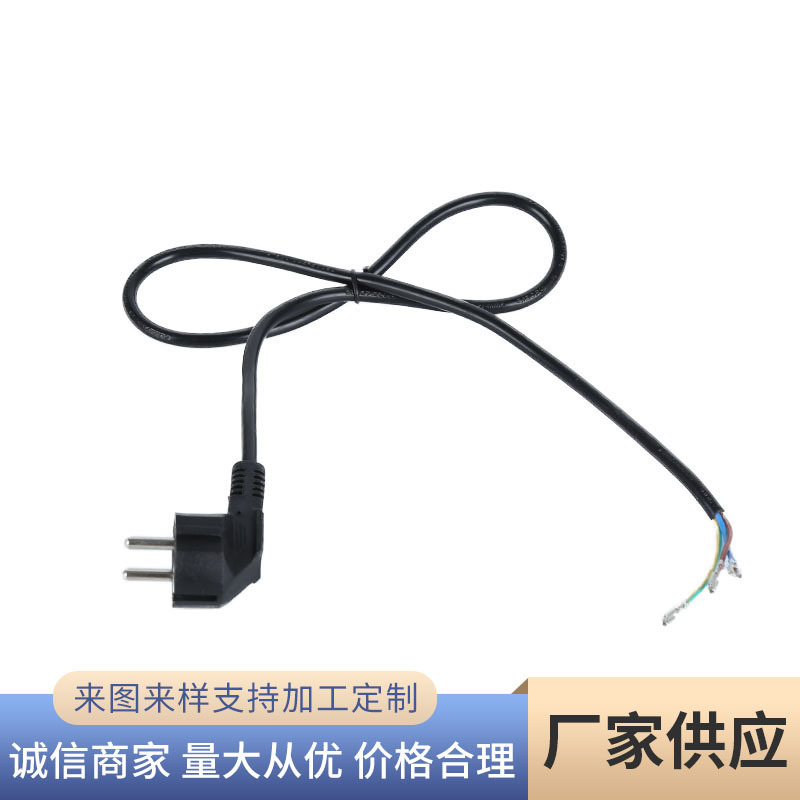 现货供应韩标三芯插头线 家用电器电源延长线 家电家用电源线