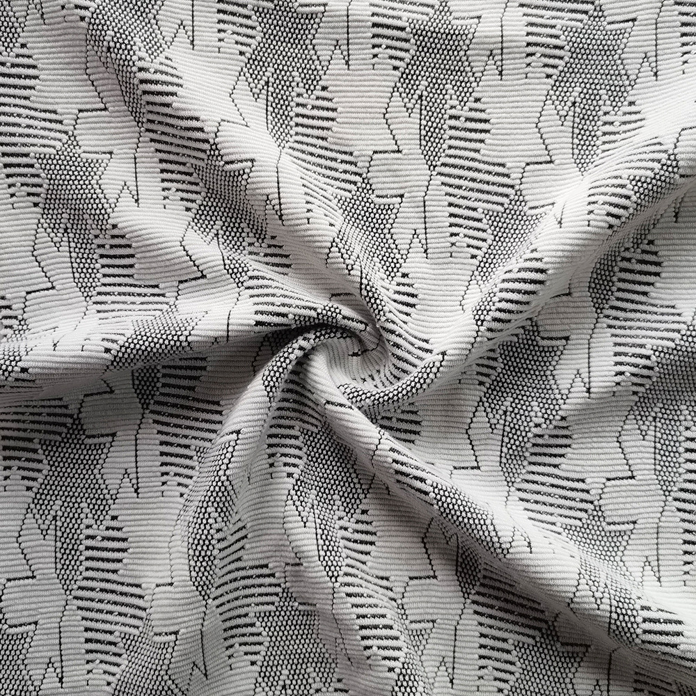 全涤弹力色织提花面料 民族风提花布提花服装鞋材装饰布面料