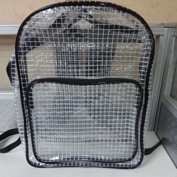 40*30*12 load-bearing 10KG dust-free anti-static mesh transparent PVC backpack to prevent static electricity