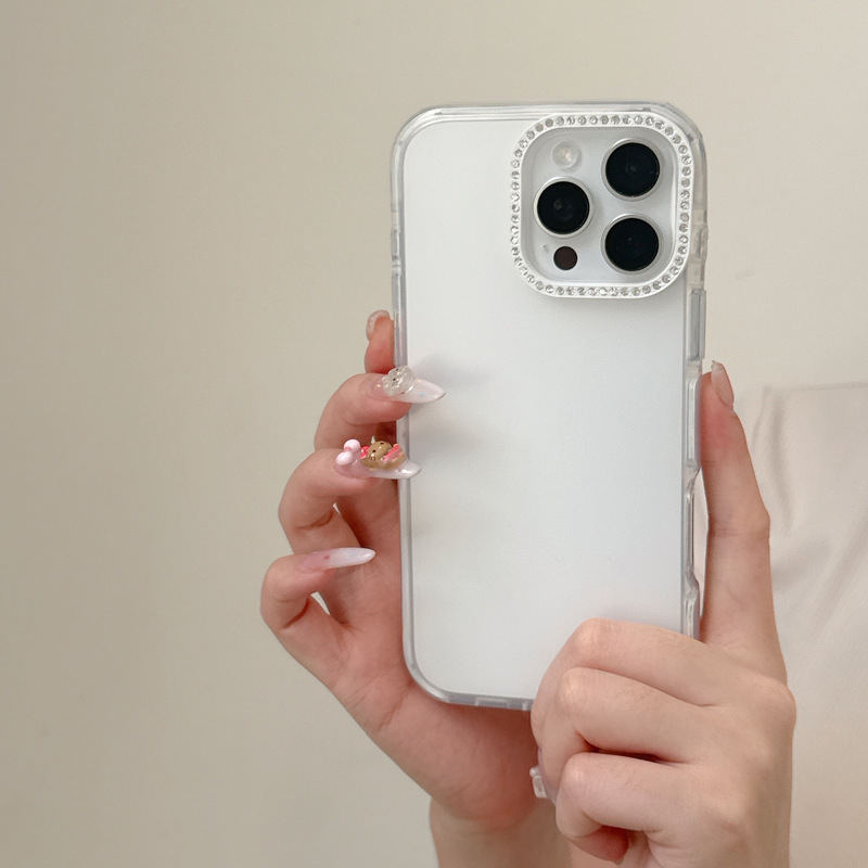 简约半透纯色防撞壳适用iPhone16pro max手机壳苹果17高级感14/15|undefined