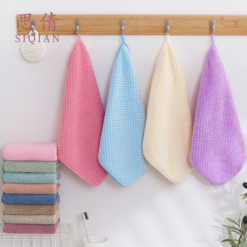 Coral velvet square towel 10 packs of multi-color options wholesale…