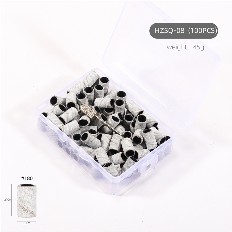 Especial transfronterizo para anillo de pulido de uñas en caja máquina de pulir anillo de pulido de uñas marrón negro blanco con rodamiento