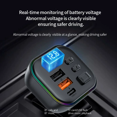 Mp3 Player 5V3A Hands-Free Call: Car mp3