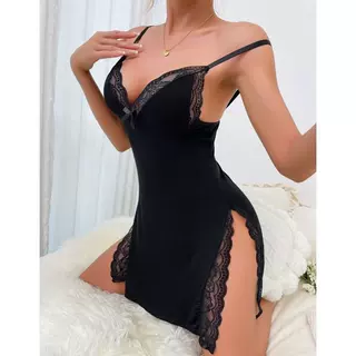 欧美亚马逊TEMU外贸情趣内衣工厂非莫代尔开叉性感睡衣Sleepwear
