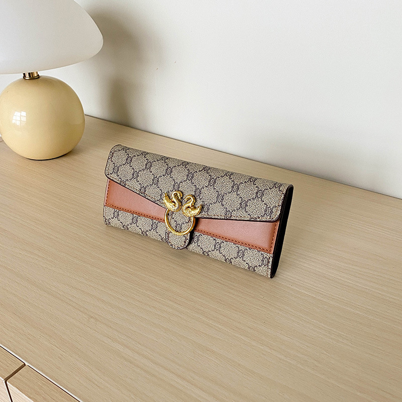 2026 New Fashion Women's Wallet Multi-Functional European and American Retro Long Clutch Bag Large Capacity Wallet Coin Purse