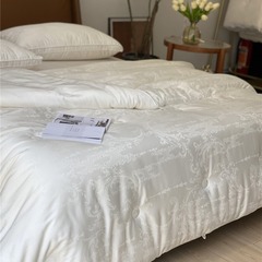 ライト高級ハイエンド 60 木製ジャカード厚くて暖かい Li Guanqi 冬キルトコア肌に優しいソフトでワックス状の快適な春と秋のキルト