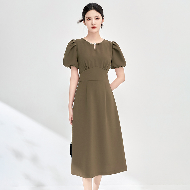 Đầm maxi nữ thắt eo mùa hè kiểu mới — 2413411 - Da đen chi tiết 2