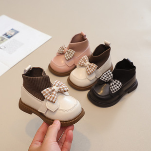 Baby Girl's Shoes Autumn and Winter New One-year-old Princess Cotton Baby Non-slip Soft-soled Spring Single Toddler Shoes