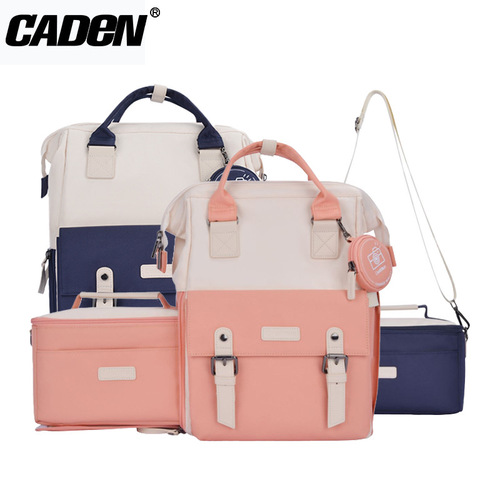 CADeN Carden color matching camera backpack casual backpack SLR men's and women's photography bag suitable for Canon and Sony