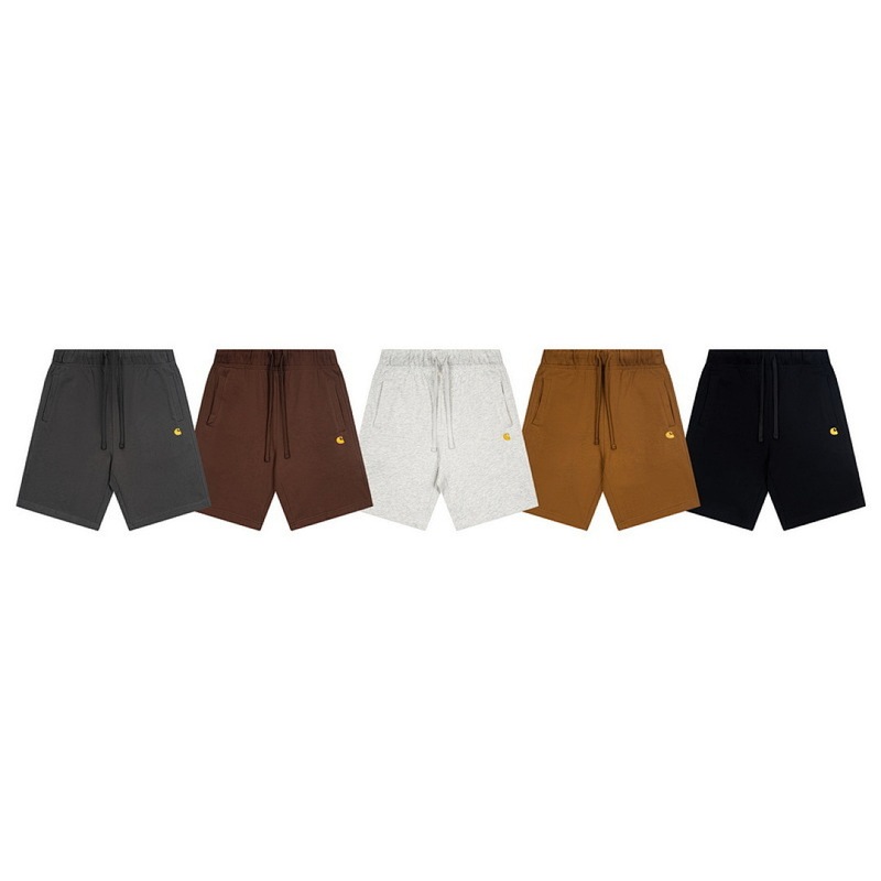 Cross-Border Carhartt Pure Cotton Heavyweight Sports Shorts for Men, Summer Washed Vintage Wide-Leg Pants, Breathable