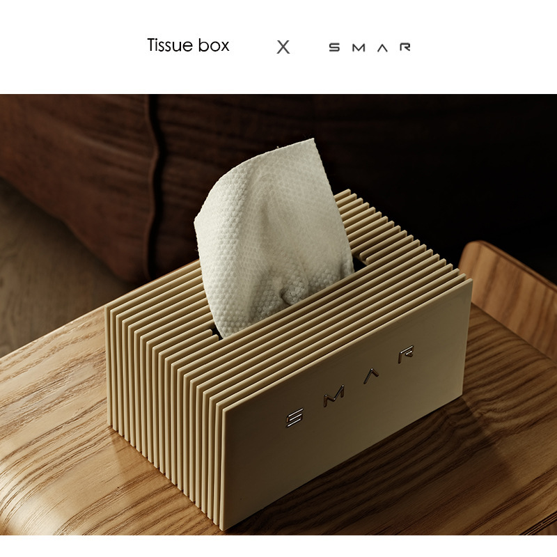 北欧風の軽い豪華なクリーム風のティッシュの箱の家庭用の紙の箱の創意のお茶のいくつかのデスクトップはナプキンの洗顔タオルを収納します。|undefined