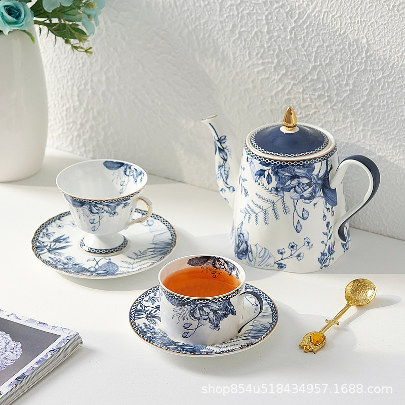 Simple Coffee Cup suit European Style Cup and Saucer British Afternoon Tea Cup Household Coffee Cup Ceramic Phnom Penh Ceramic Cup