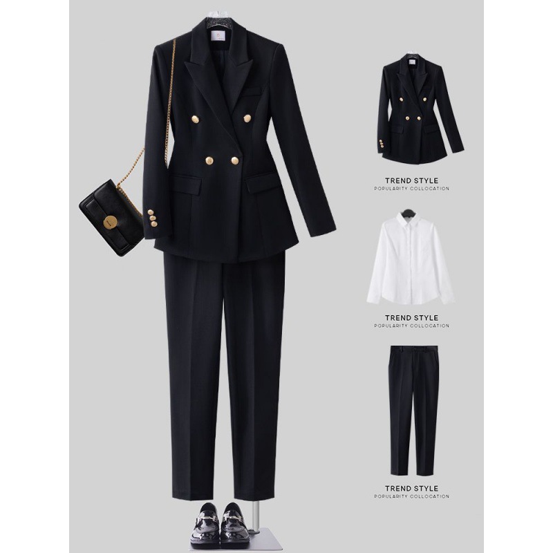 Formal female suit, college student civil servant interview work suit, spring and autumn new professional suit, high-end suit