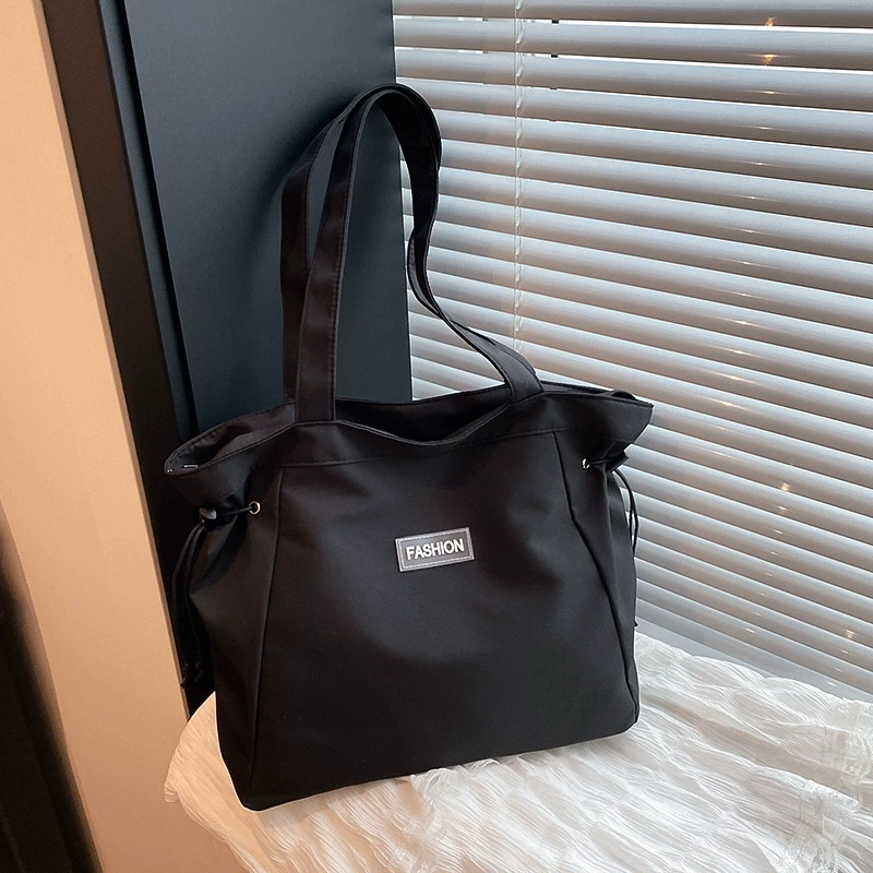 Capacious shoulder bag, one-shoulder bag, waterproof shopping bag for leisure, Korean style