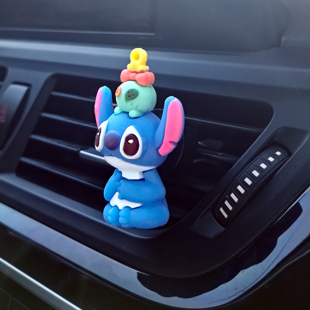 Dibujos animados Stitch Stitch Perfume de coche Decoración de coche Regalo para niños Perfume de coche Salida de aire Aromaterapia