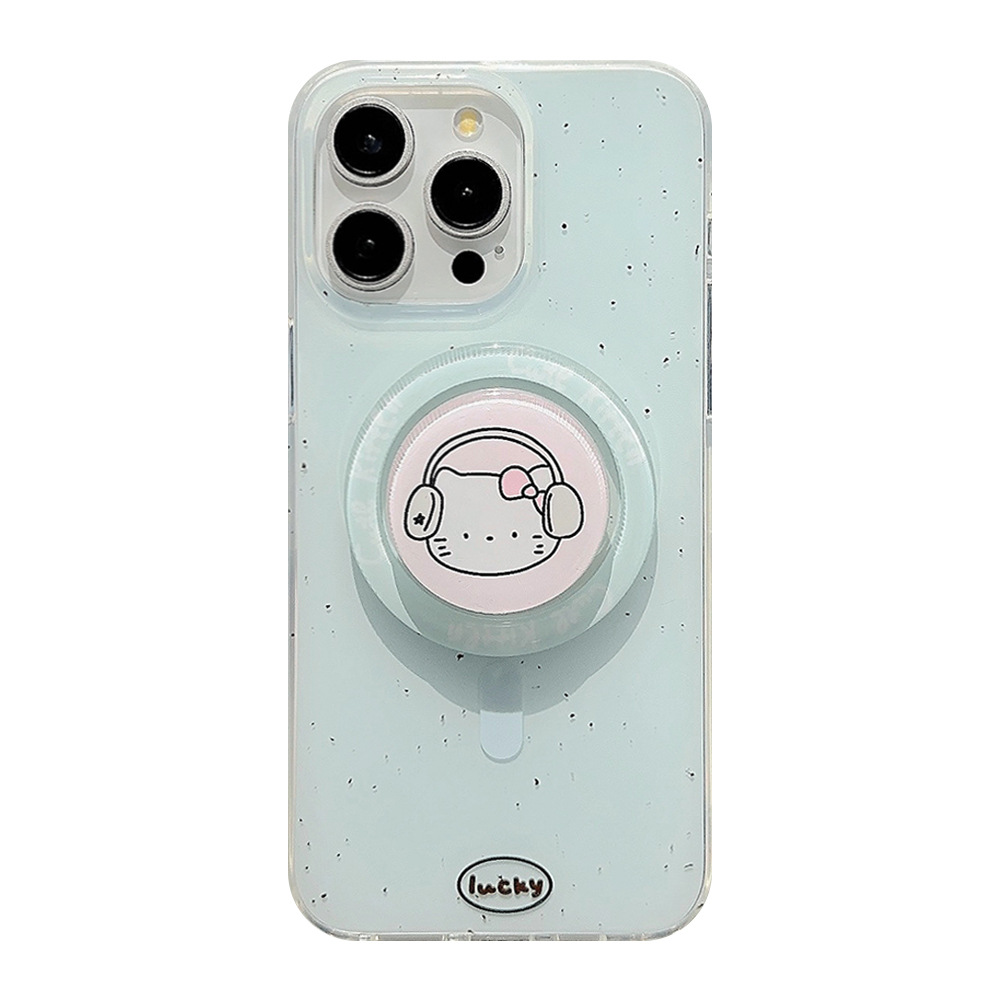 Funda magnética de doble capa para iPhone 17 Pro Max, diseño de tinta salpicada, compatible con iPhone 13 y 12, con soporte magnético.