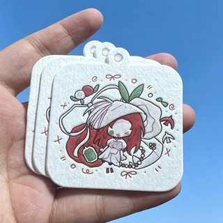 纸徽章御守定制活版凹印刷棉纸冰箱贴扩香片学校活动胸章车载挂件