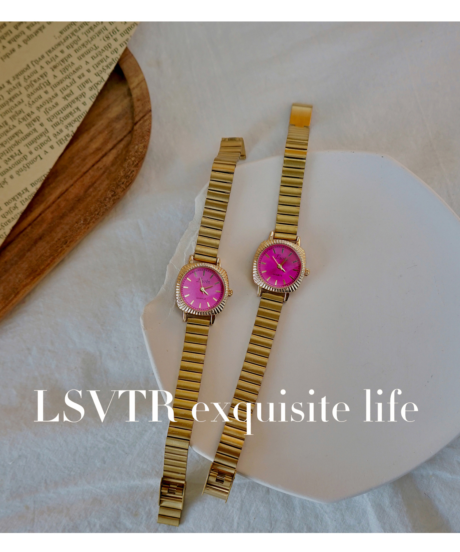 Simple Style Classic Style Solid Color Healing Crystals Rings Quartz Watch Women's Watches display picture 12