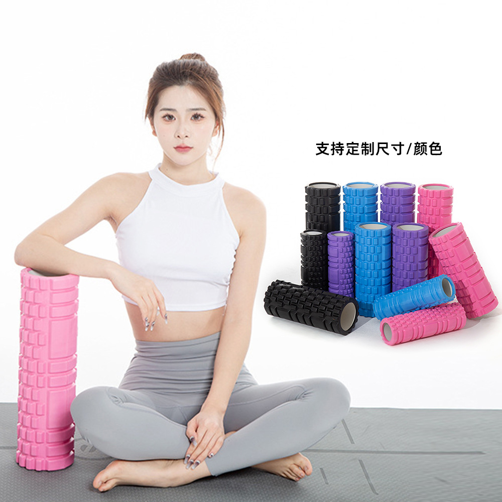 Cross-border supply of EVA foam shaft mace hollow roller muscle calf relaxation stretching yoga column roller