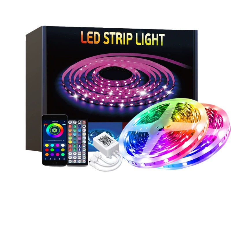LED-лента 3535 RGB 24V узкая версия, Bluetooth, музыкальный ритм, интеллектуальное голосовое управление, регулируемая атмосферная подсветка