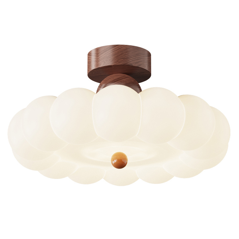 Lámpara de dormitorio medieval francesa nueva lámpara de calabaza de viento crema cálida para la habitación de los niños para proteger los ojos lámparas de montaña 412L