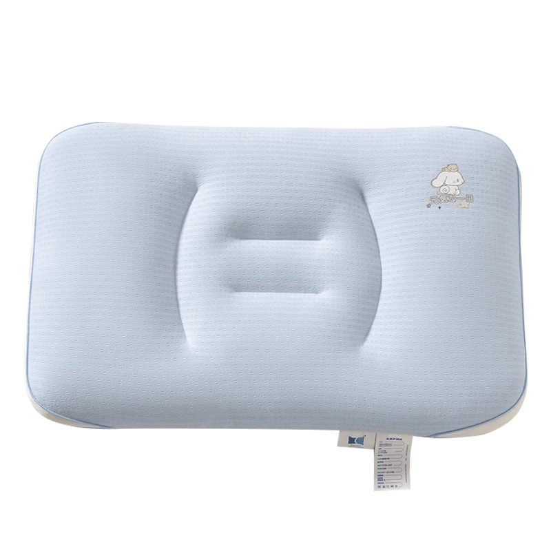 Almohada infantil de algodón de punto de verano para proteger la columna cervical para ayudar a dormir, un par de dormitorios de estudiantes, núcleo de almohada tridimensional individual