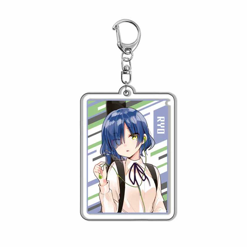 Acrylic Anime Keychain (Fujishada Liang) 5.5 cm, Rectangular Character Pendant