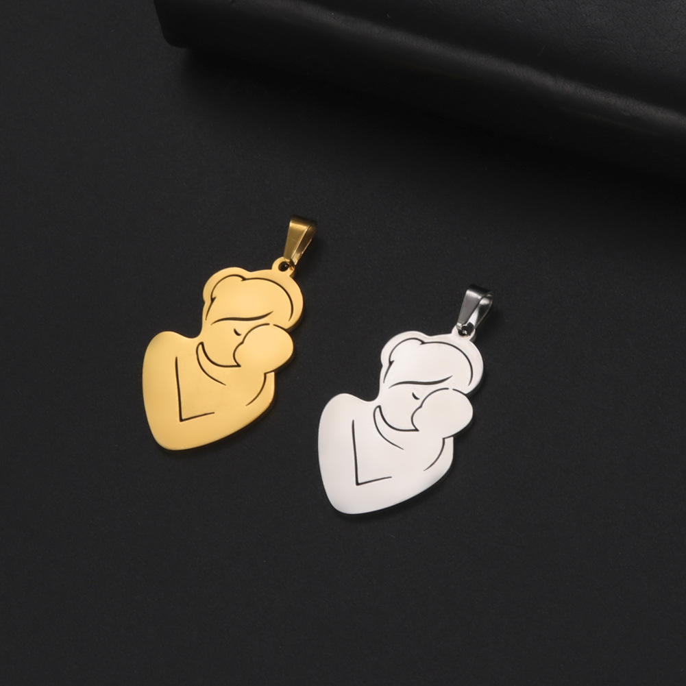 1 Pieza Acero Inoxidable 304 Humano Colgante display picture 4