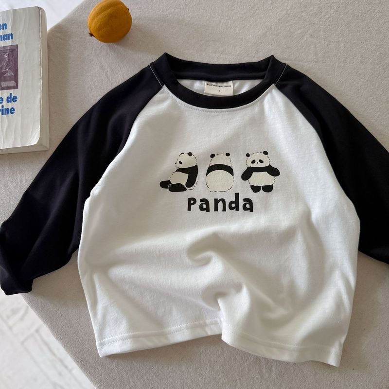 在庫あり長袖子供用Tシャツ2025秋冬韓国風カジュアルベビー半袖夏かわいいボトムシャツ男の子と女の子用|undefined