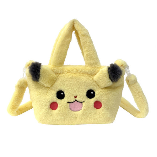 Spring New Sweet Sanrio Plush Bag Girls Soft Cute JK Crossbody Bag Strawberry Bear Handbag Gift Trend