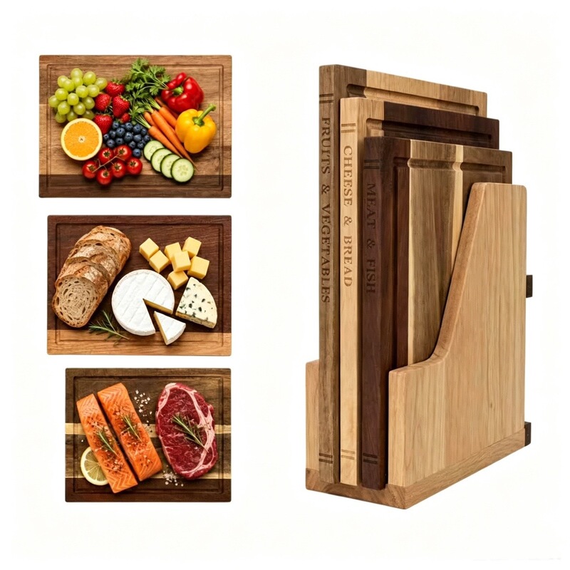 Retro Wooden Cutting Board Creative Book-Shaped Chopping Board Home Kitchen Multi-Purpose Cutting Board Set Dining Tray Retro Wooden Cutting Board Creative Book-Shaped Chopping Board Home Kitchen Multi-Purpose Cutting Board Set Dining Tray
