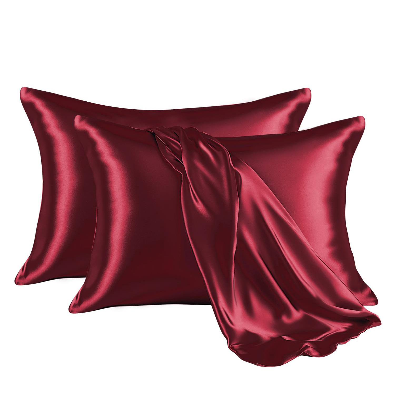 Simulación transfronteriza seda seda seda sobre de almohada de comercio exterior fábrica directa venta al por mayor almohada de color sólido + impresión.