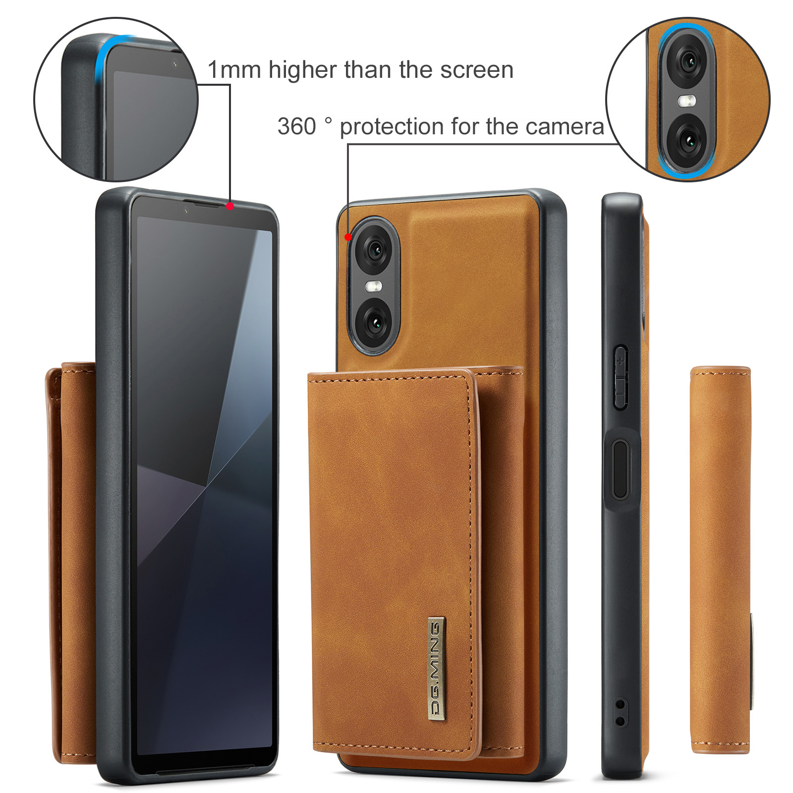 M1 for Sony Xperia 10 VI Protective Case Xperia 1VI Magnetic Split Wallet Phone Case 2024_voghion.com