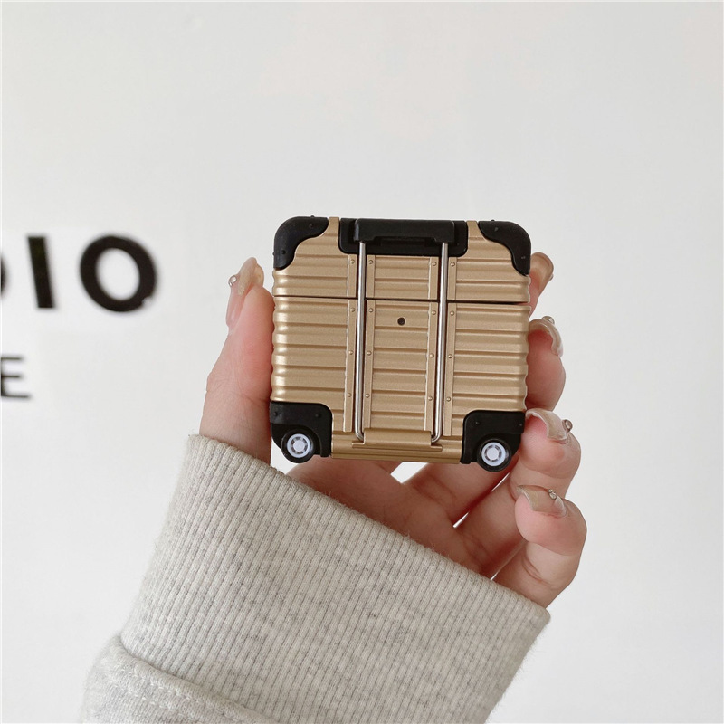 适用苹果蓝牙耳机套适用airpods 4保护套pro防摔保护行李箱耳机壳|undefined