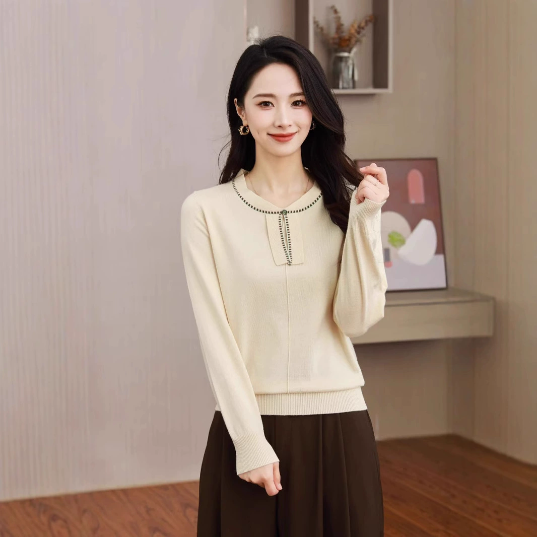 Женские трикотажные изделия и топы Amazon: хит продаж, весенняя коллекция, универсальный, элегантный, повседневный, нежный стиль