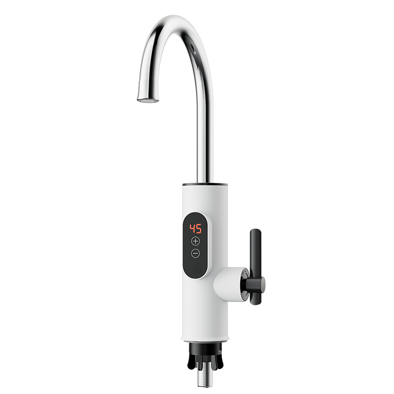Cocina para el hogar Grifo de agua caliente eléctrico Pantalla grande Pantalla digital Grifo de calefacción rápida Cocina Agua de acero inoxidable instantánea image 15