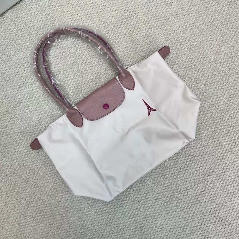 高品質の新しい限定版パリタワー刺繍トートバッグレディースハンドバッグ大中型餃子バッグ|undefined
