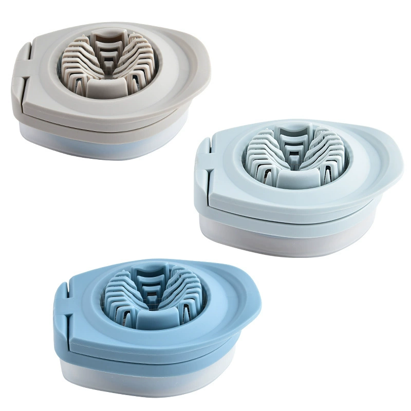 Factory spot triple egg device Multifunctional 304 stainless steel cutting egg slicer pine flower egg splitter