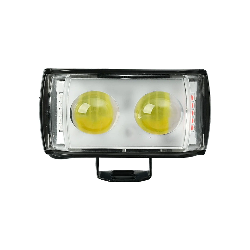 LED фара для мотоцикла, короткий трёхгранный объектив, дальний/ближний свет, передняя фара для внешней доработки электромобиля