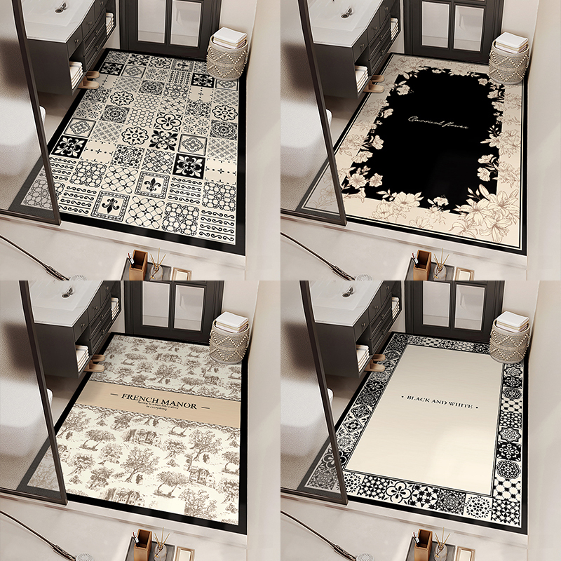 American-Style Diatomaceous Earth Floor Mat, Large Area Full-Cover Bathroom Mat, Washroom Mat, Stain-Resistant, Wear-Resistant, Water-Absorbent Door Mat American-Style Diatomaceous Earth Floor Mat, Large Area Full-Cover Bathroom Mat, Washroom Mat, Stain-Resistant, Wear-Resistant, Water-Absorbent Door Mat