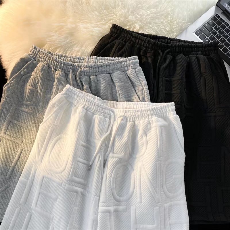 Men's Shorts Foam Letter High Street Pants, Summer Men's Shorts, Hip-hop Trendy Brand, Niche Design, Versatile Capris_voghion.com